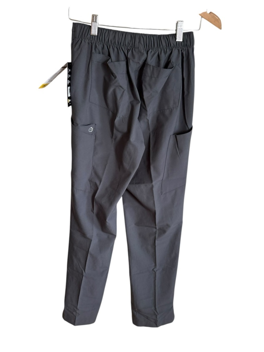 Women's Black Stretch Chinos with Side Pockets - Picture 5 of 5